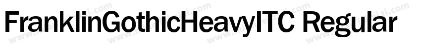 FranklinGothicHeavyITC Regular字体转换